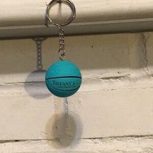 Authentic NWOT Tiffany & Co Box w/Tiffany & Co/Spaulding Basketball Keychain